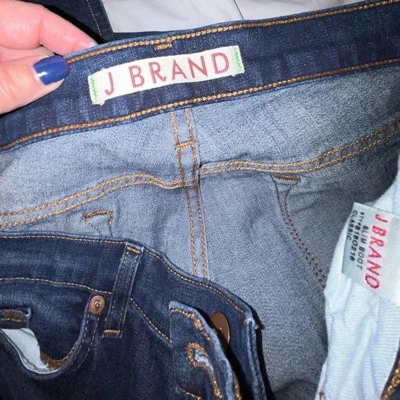 J BRAND slim boot classic denim blue jeans - Picture 3 of 10